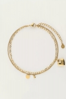 Anklet chain & love life heart